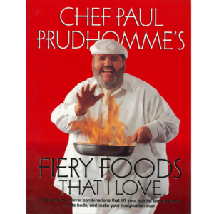 the front of chef paul's firey foods that i love cookbook