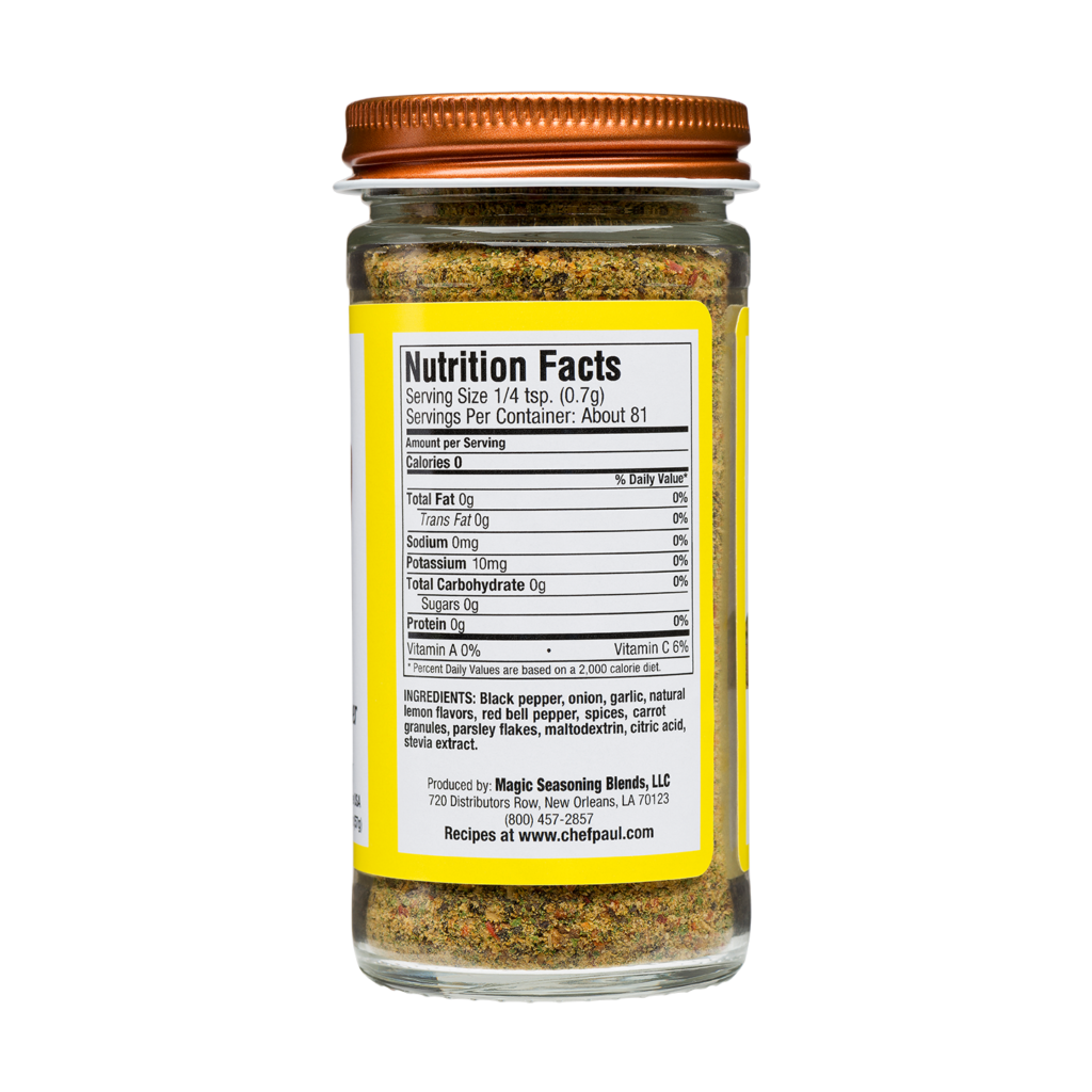 SaltFree SugarFree Lemon & Cracked Pepper 2 oz. Magic Seasoning Blends