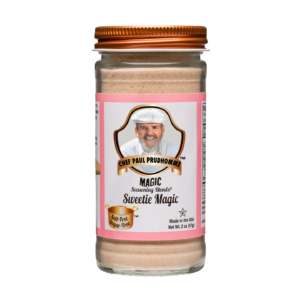 the front of a container of magic seasoning blends salt free sugar free sweetie magic