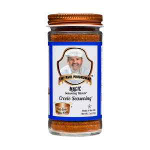 the front of a container of magic seasoning blends salt free sugar free creole seasoning