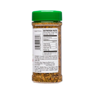 Back View of Chef Paul's Seasoning Blend - Pizza & Pasta Magic - 3oz