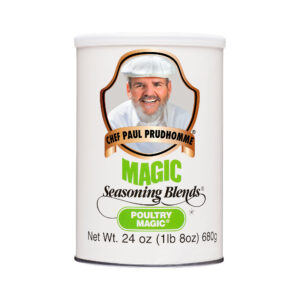 Front View of Chef Paul's Seasoning Blend - Poultry Magic - 24oz