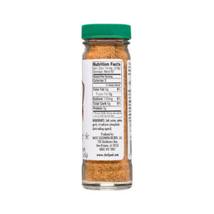 Back View of Chef Paul's Seasoning Blend - Shrimp Seasoning - 5oz