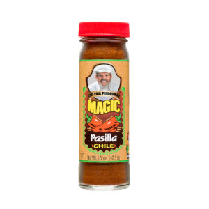 Front View of Chef Paul's Seasoning Blend - Pasilla Chile - 1.5 oz