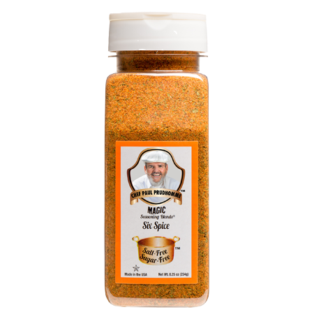 Salt-Free Sugar-Free:  Six Spice 8.25 oz.