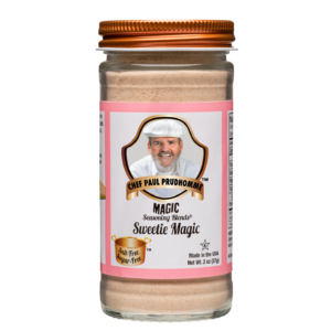 the front of a container of sweetie magic magic seasoning blend