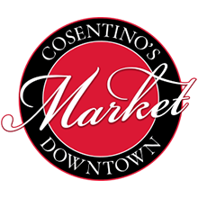 consentinos market word logo