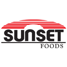 sunset word logo