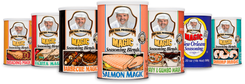 Front View of Chef Paul's Seasoning Blends - Bulk Package of Magic Seasoning Blends