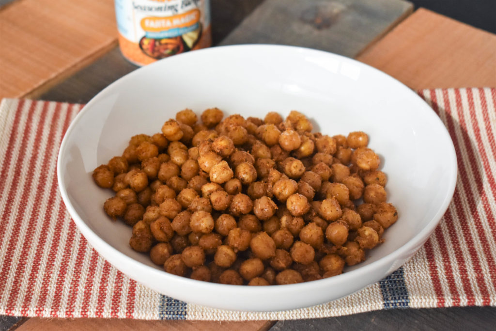 a bowl of Crispy Chickpeas