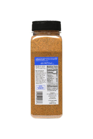 the nutrion label on a container of magic creole seasoning reduced salt