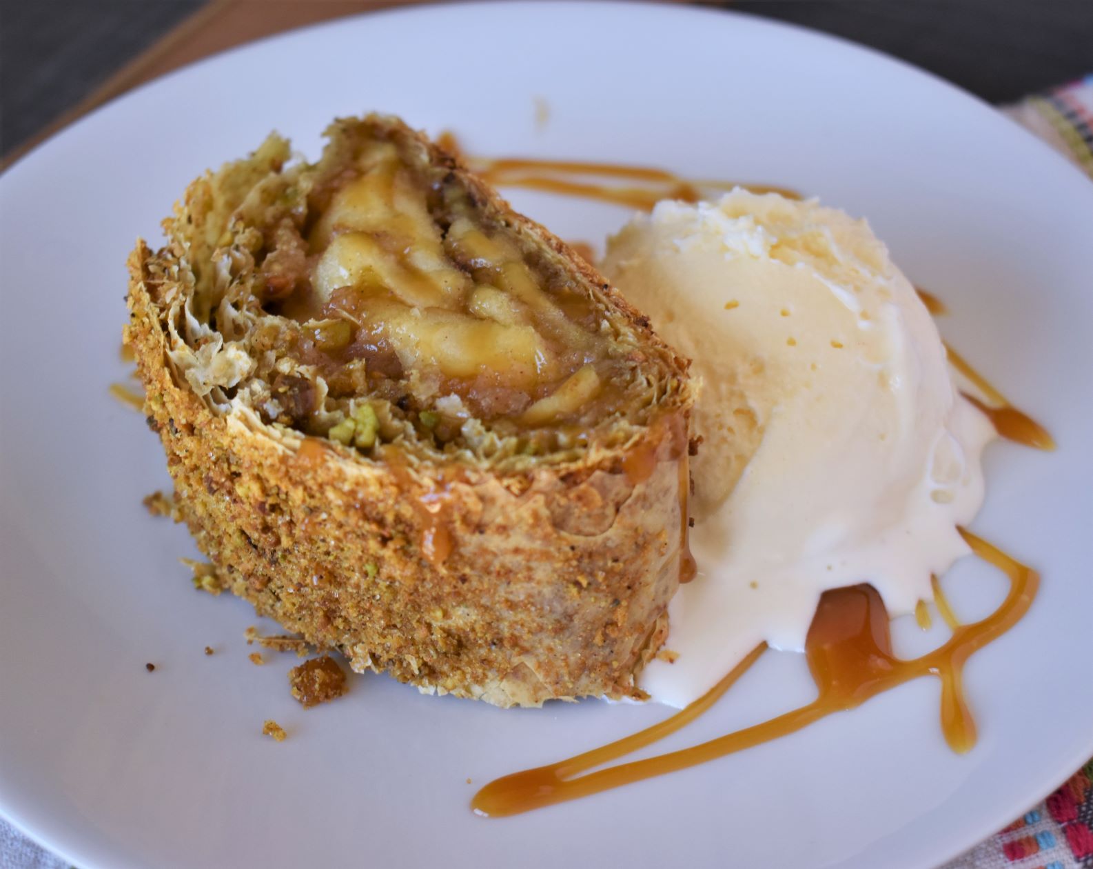 Apple & Pistachio Strudel