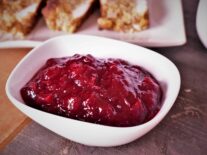 a big bowl of classic cranberry sauce