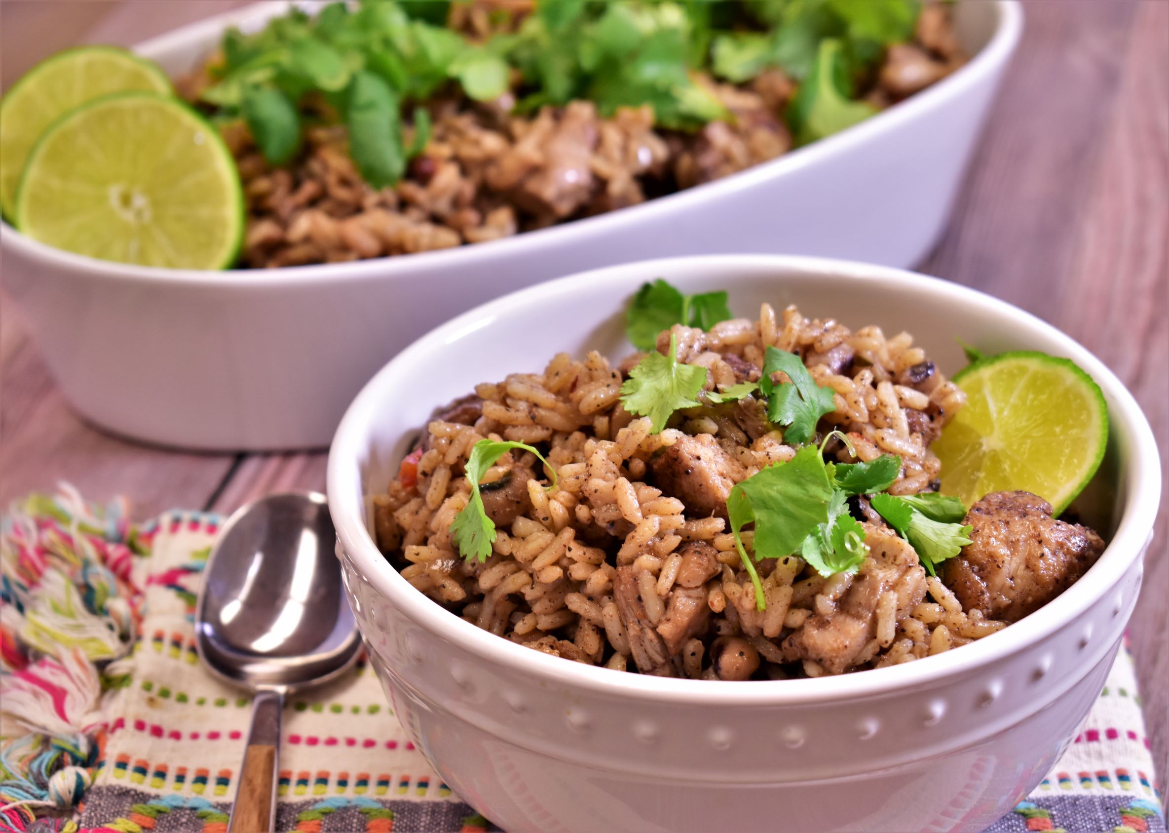 Jerk Chicken, Peas & Rice