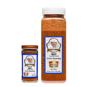 two containers of magic seasoning blends salt free sugar free creole seasoning