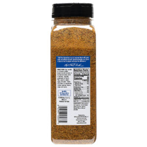 a container of magic salt free seasoning blend rear panel