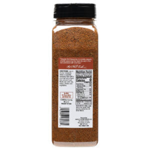 a container of chipotle seasoning blend rear panel