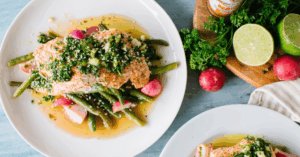 salmon in aluminum foil